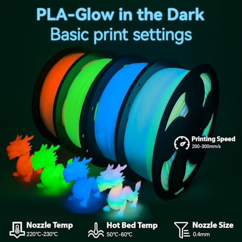 Silk Glow in Dark Lemon Yellow PLA 1.75mm 1kg Luminous 3D Filament FDM AMS - color: D_pla-33 Pearl Glow Lemon