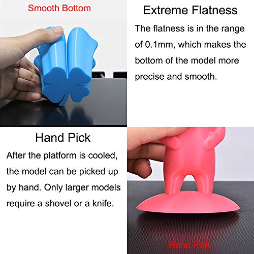 Ceality Glass Bed 310x320x4mm, Build Surface for CR-10 / Ender-3 Max
