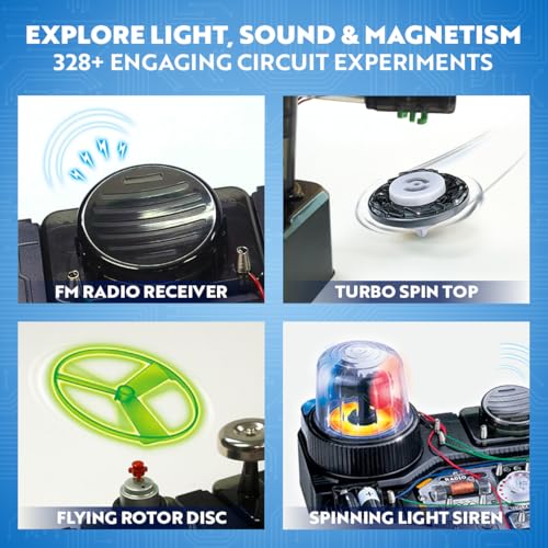 Playz Advanced Circuit Board for Kids, Science Kits for Kids Age 8-12 - size: 328+ Experiments
