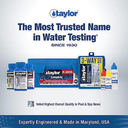 Taylor Technologies K-1766, Pool and Spa Drop Test Kit for Sodium Chloride