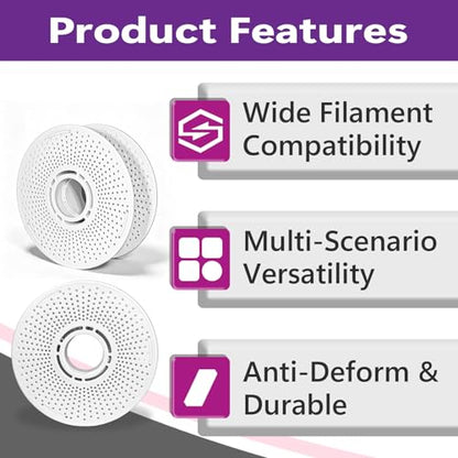 2 Pcs Detachable Filament Reel Holder Compatible with Bambu Lab 3D Printers