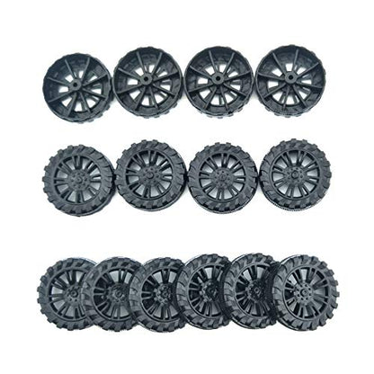 EUDAX 30mmx8mm Plastic Roll 2mm Dia Shaft Toys Wheel and 2mmx100mm STEM Shaft Round Rod Axles for DIY Toy RC Car Truck Boat Helicopter Model Part (Black, 100pcs) (Pack of 2) - color: Black, size: 100pcs (Pack of 2)