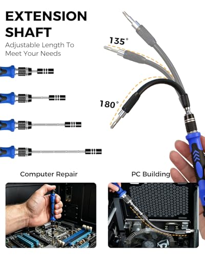 PC Building Tool Kit 140-IN-1: Computer Tool Kit for Repair & Assembly