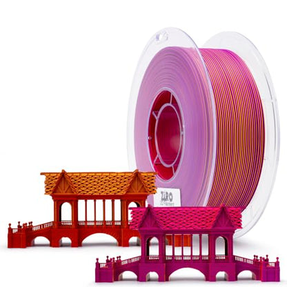 ZIRO PLA Filament 1.75mm, Color Change by Angle, 1KG Afterglow (Matte) - color: Afterglow(matte)