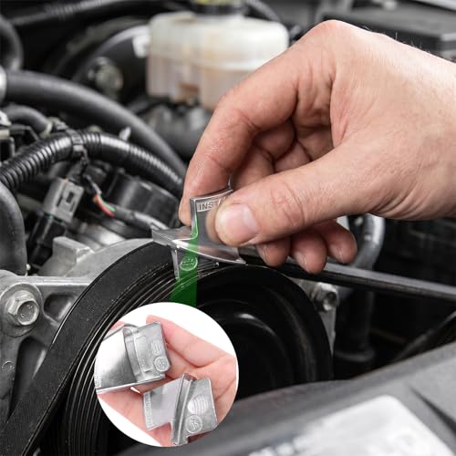 2 PCS Stretch Belt Mate Kit, Metal Removal Installation Tool Set for Auxiliary Pulley Belt, Serpentine Belts Remover Installer Tool for Car Truck Trolley Cart, Car Accessories