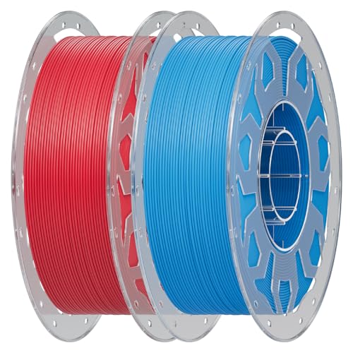 Creality PLA 3D Printer Filament 1.75mm, Blue+Red, 2 kg - color: 2*1kg (Red, Blue)