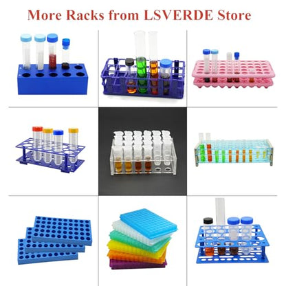 1 Pcs Acrylic Test Tube Rack, 18 Holes for 10/15mL Tubes, 17mm Diameter - size: 17mm