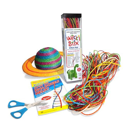 Wikk Stix STEM Pak, 108 feet of Wikki Stix in bright colors to take the challenge out of STEM activities, Made in the USA