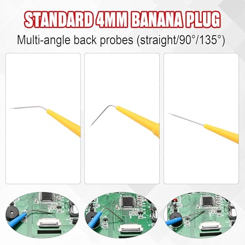 30pcs Multimeter Back Probe Pins for Car Repairing Diagnostic Circuit Test - color: 30pcs-colorful
