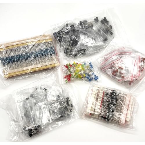 1390pcs Electronic Component Kit LED Diodes Resistors Capacitors Transistor