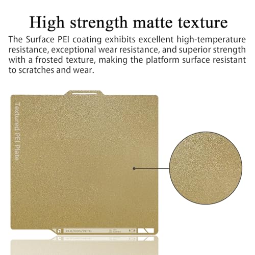 P2S Textured Build Plate with QR Code for P2S/X2D/P1S/P1P/A1/X1C - color: Gold-QR