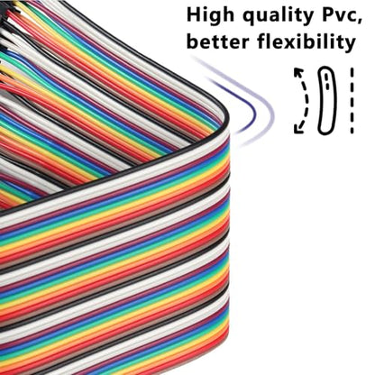 Dupont Jumper Wire Kit, 20cm, 120-Pin, Multicolored