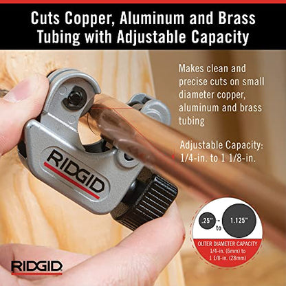 Ridgid - CC247 RIDGID 40617 Model 101 Close Quarters Tubing Cutter,1/4-inch to 1-1/8-inch Tube Cutter Silver,(Pack of 6) - size: Small (Pack of 6)