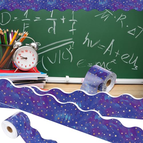 Outus 68 ft Galaxy Space Bulletin Board Border for Classroom - size: 2.99 Inches, style: Galaxy