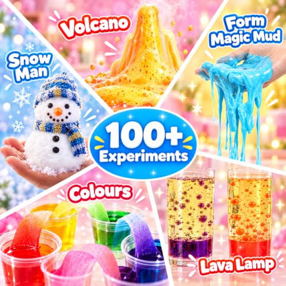 Butterfly EduFields 100+ Experiments Girls Science Kit for Kids Age 5-7 6-8 - style: Girl Science Kit 4-8