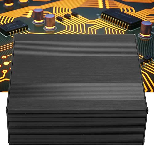 Split Aluminum Box, 54x145x150mm Black