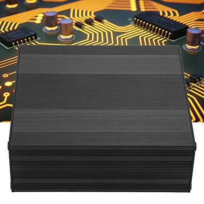 Split Aluminum Box, 54x145x150mm Black