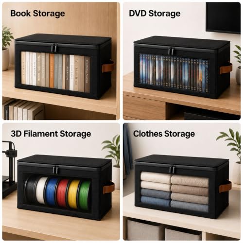 2 Pack 3D Printer Filament Storage with Waterproof Zipper