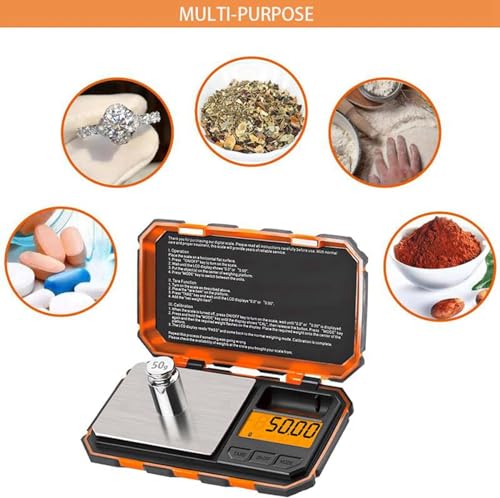 UNIWEIGH Digital Gram Scale,200g/0.01g High Precision Pocket Mini Scales