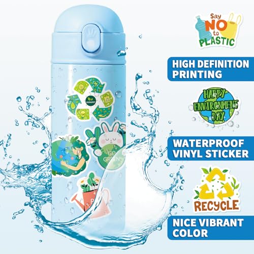 Environmental Protection Stickers 100PCS, Vinyl Save Planet Earth Decals - style: Earth Protection Stickers