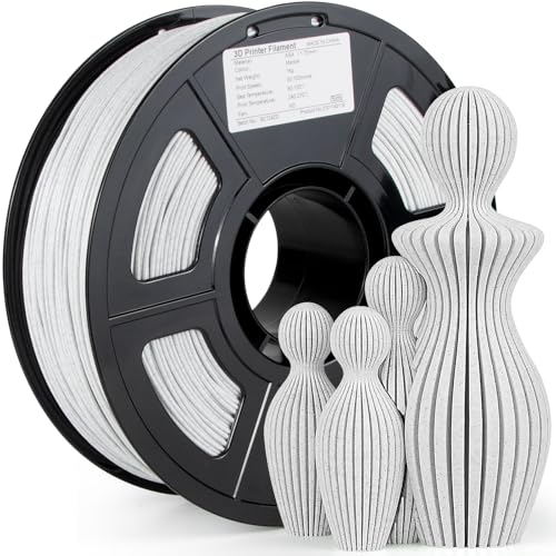 iSANMATE ASA Filament 1.75mm Marble 1KG, UV & Weather Resistant 3D Printer Filament Perfect for Outdoor Functional Parts, Dimensional Accuracy +/- 0.02mm, 1kg Spool (2.2lbs) - color: Marble