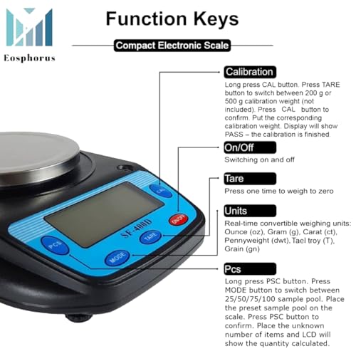 Digital Scale Mass Balance Lab Science 0.01g Accuracy Weighing Device