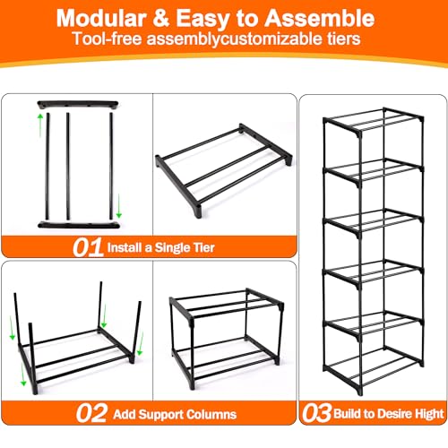 8-Tier 3D Printer Filament Storage Rack – Heavy-Duty Metal Spool Holder