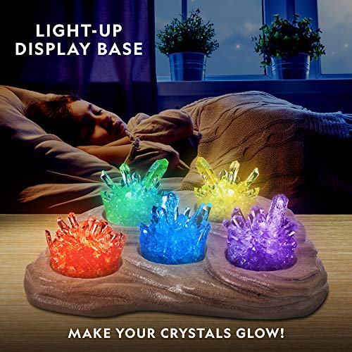 National Geographic Mega Crystal Growing Kit with 6 Crystals for Kids 8-12 - style: 6 Crystal Lab