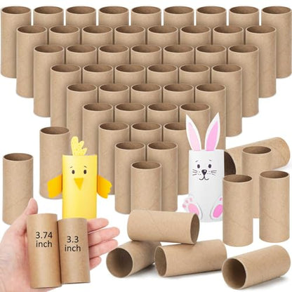 Henoyso 100 Pack Toilet Paper Rolls, 1.57 x 3.74 Inch, Brown - color: Brown, size: 1.57 x 3.74 Inch