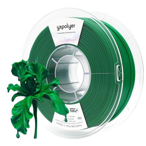 YXPOLYER PLA Plus 3D Printing Filament Food Grade PLA+ Lustre Green 1kg AMS - color: Lustre Green