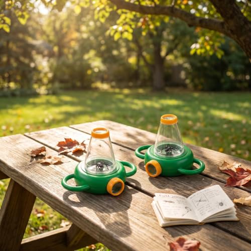 KESYOO 2Pcs Portable Insect Observation Box with Magnifying Lens for Kids