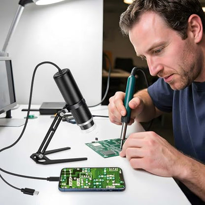 USB Digital Microscope for iOS and Android Devices (Not for Any PC)