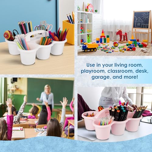 4 pack Classroom Caddy for School,Cup Caddy For Drink - color: Blue-4pack