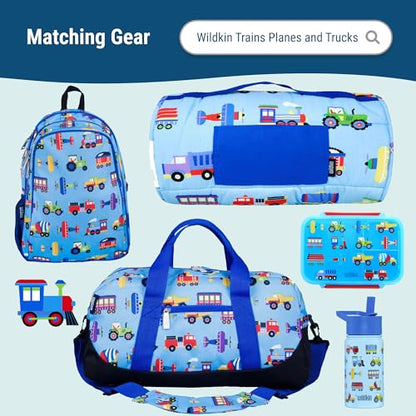 Wildkin Reusable Food Container for Kids – Trains, Planes & Trucks - color: Trains, Planes & Trucks