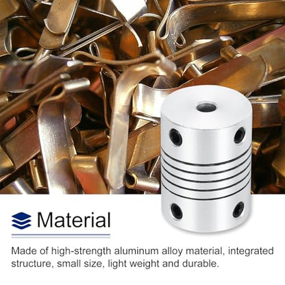uxcell 4Pcs 4mm to 4mm Aluminum Alloy Shaft Coupling L25xD19 Flexible Coupler Beam Stepper Motor Joint Connector for 3D Printer CNC Machine DIY Encoders and Motors Shaft,Silver - size: 4mm to 4mm