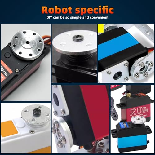 20Pcs Servo Horn Metal Aluminum 25T Silvery Servo Disc of Mg995/996 - style: 20Pcs Servo Disc