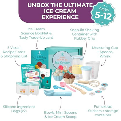 Tovla Jr. Kids Ice Cream Science Maker Kit | Real Reusable | Ages 5-12 - style: Ice Cream Making Kit