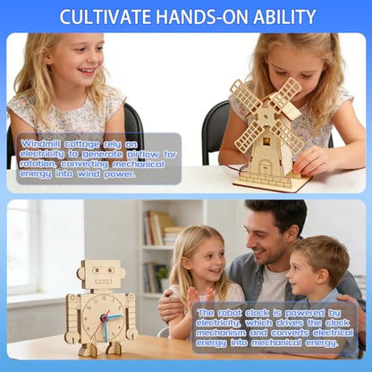 6 in 1 STEM Kits for Kids Ages 8-10-12-14, Stem Toys for Boys Age 8-12, Science Projects, 3D Puzzles for Kids, Educational STEM Toys,Birthday Gifts for 8 9 10 11 12 Year Old Boys and Girls