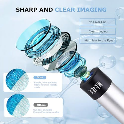 Microscope for Adults & Kids, 40X-2500X High-Power Compound Microscope for Students, School Lab & Home Schooling,Equiped with Slides Set & Phone Holder (Light White) - color: light white
