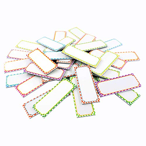 Magnetic Dry Erase Labels Name Plates White Board 32 Labels 8 Colors,3.2" x1.2" - size: 3.2"x1.2"