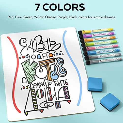 Nicpro Small Dry Erase Lapboard, 2 Pack Small White Board 12''x 16'' - color: White, size: 2 Pack 12 × 16 inches