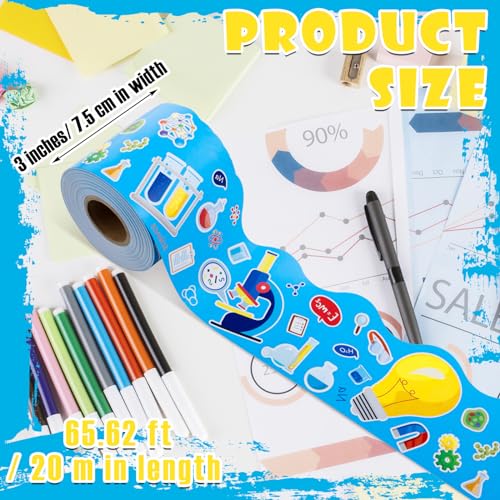 65 Feet Science Bulletin Board Borders Decoration for Classroom