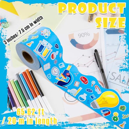 65 Feet Science Bulletin Board Borders Decoration for Classroom