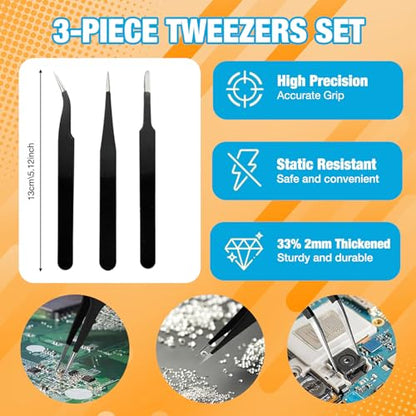 3D Printer Tool Kit Essential 3D Printer Tools Accessories for Removing, Smoothing, Finishing, Deburring, Craving, for Bambu Lab, Ender3