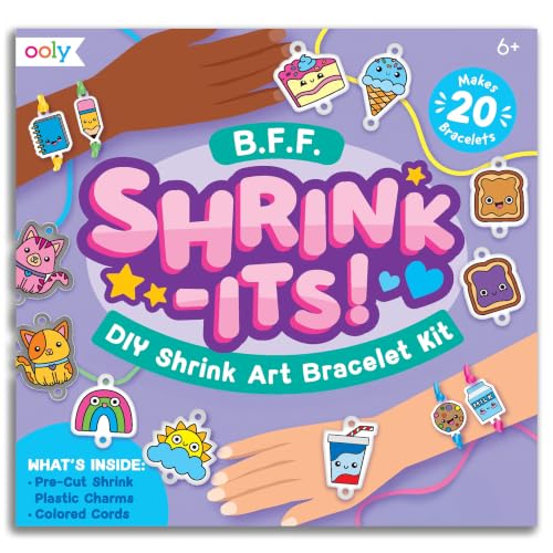 Ooly DIY Shrink Art Bracelet Kit, 24 Pc – BFF - color: BFF Bracelet Kit