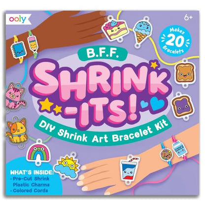 Ooly DIY Shrink Art Bracelet Kit, 24 Pc – BFF - color: BFF Bracelet Kit