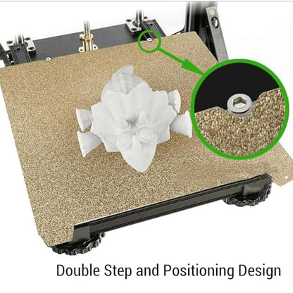 3D Printer Build Plate for Ender-5 Maximum, 415 x 415mm Double Sided Texture PEI Sheet 3D Printer Bed Platform, 3D Printer Build Heated Bed Cover