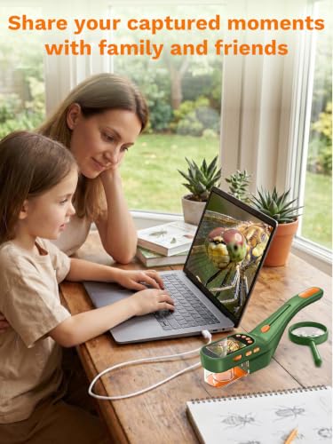 Bug Catcher for Kids with Microscope, Bug Catching Kit-Dark Green - color: Dark Green