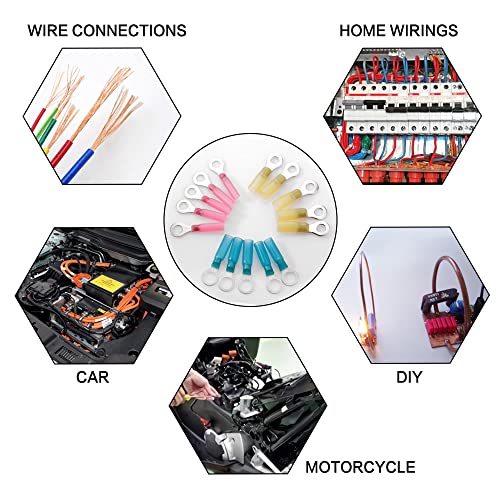 Heat Shrink Wire Terminal Kit, 26-10 AWG, 270PCS - size: Mix 270PCS
