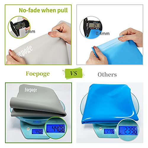 Foepoge Extra Large Silicone Sheet for Crafts Resin 27.9''x20'', Nonstick - color: Gray, size: 27.9" x 20"